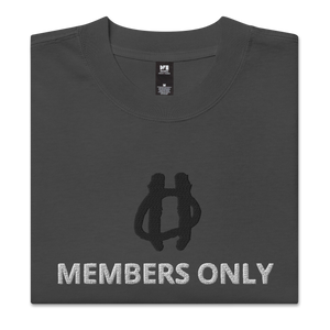 Members Only Oversized faded t-shirt