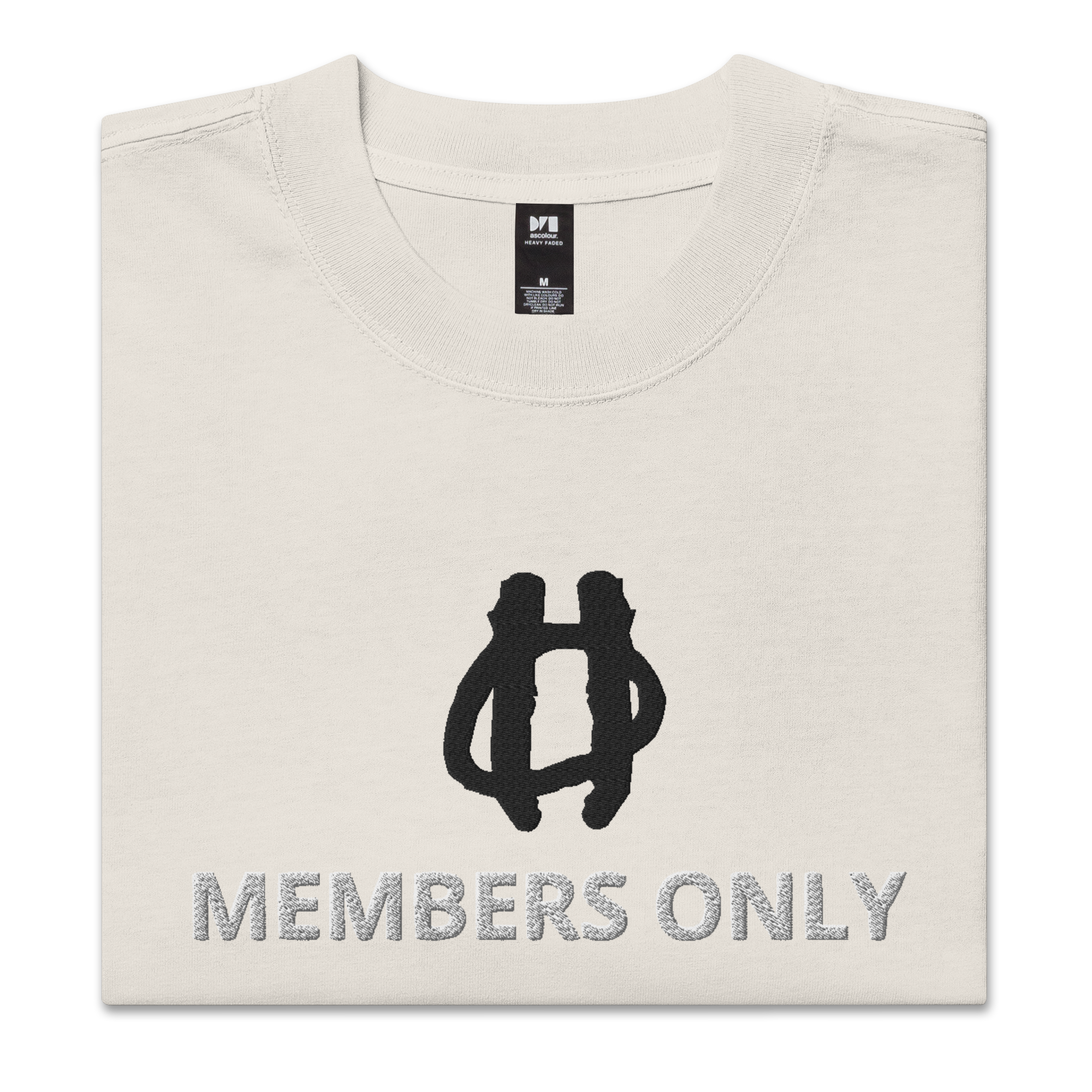 Members Only Oversized faded t-shirt