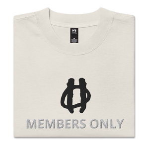 Members Only Oversized faded t-shirt