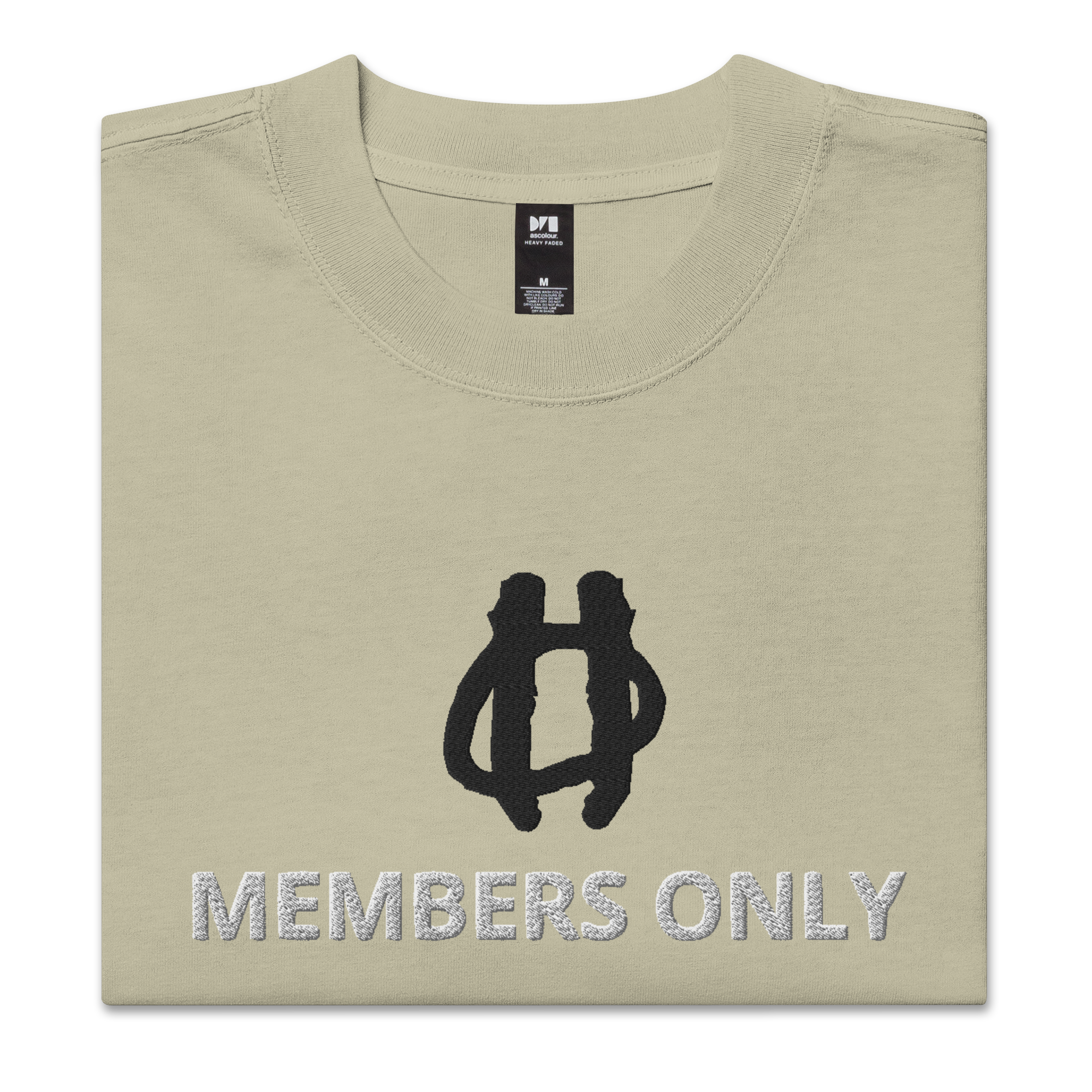 Members Only Oversized faded t-shirt