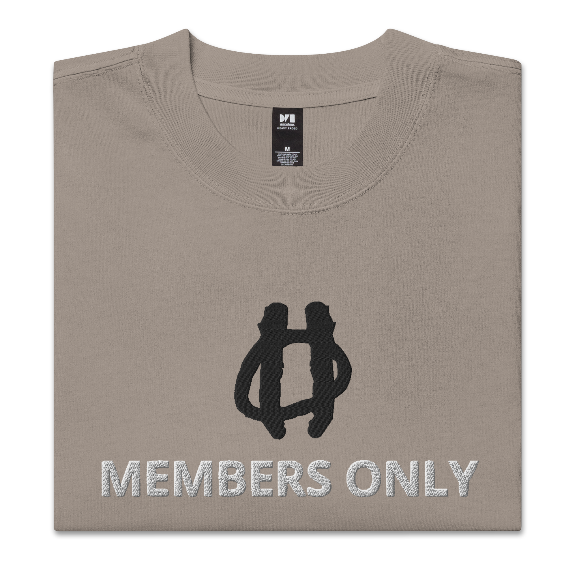 Members Only Oversized faded t-shirt