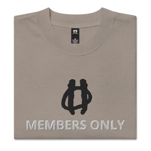 Members Only Oversized faded t-shirt