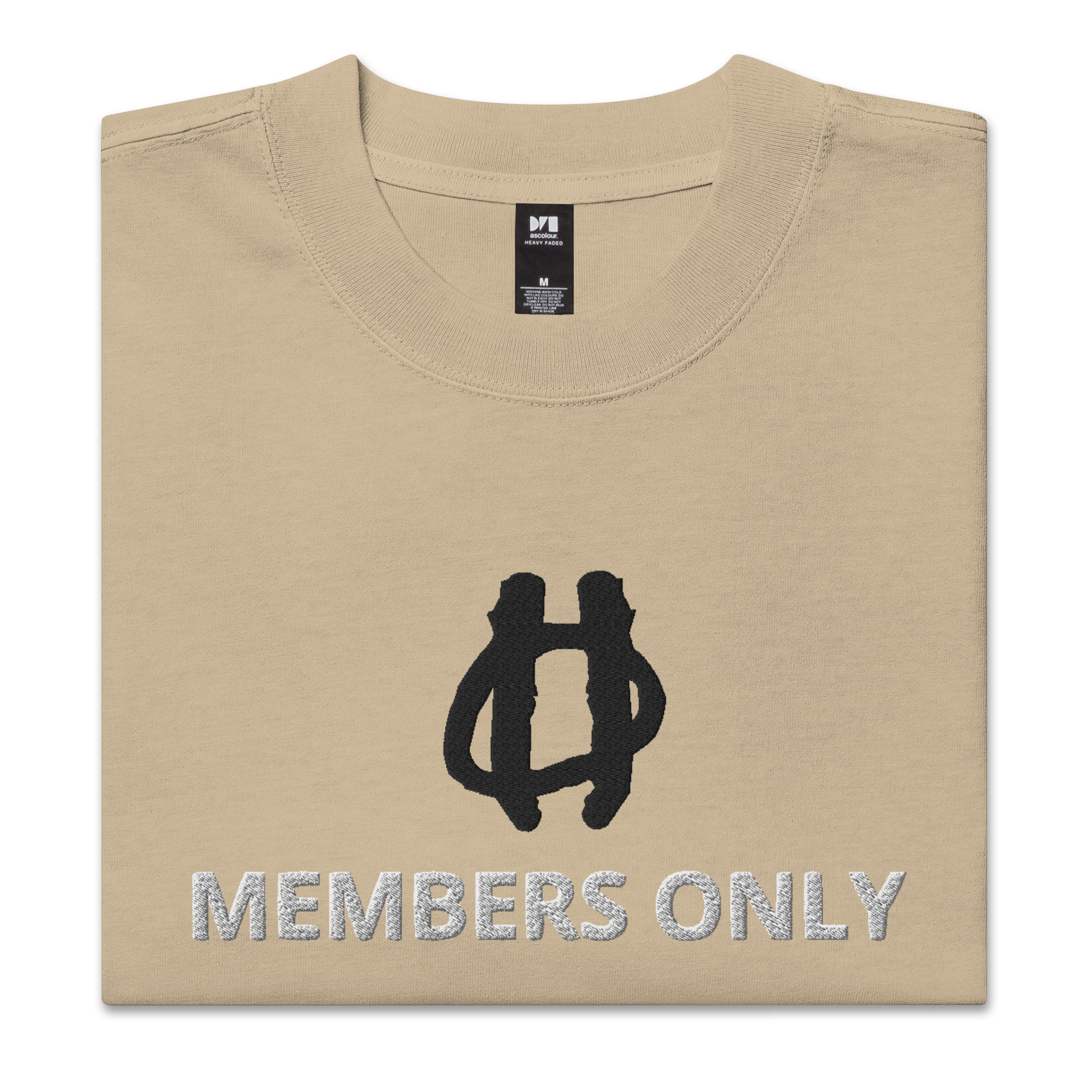 Members Only Oversized faded t-shirt