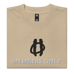 Members Only Oversized faded t-shirt