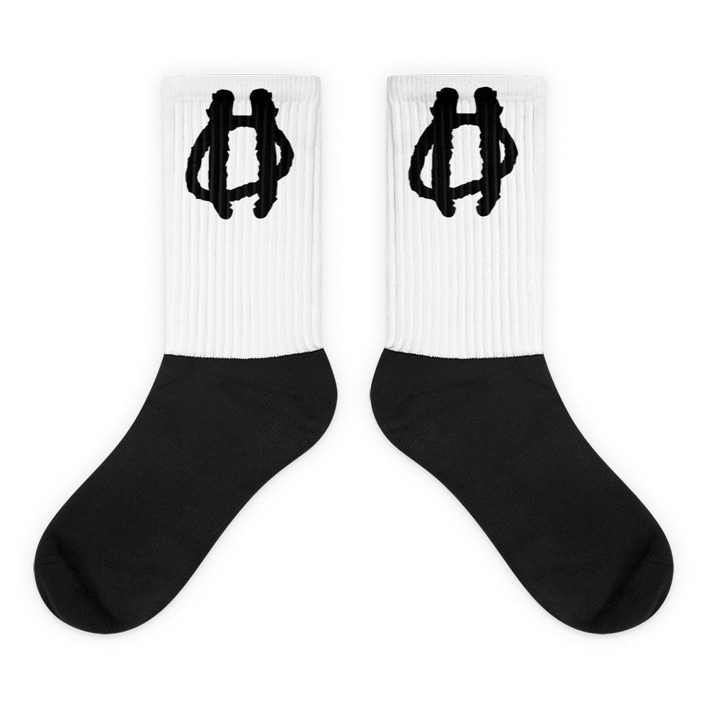 Black foot socks