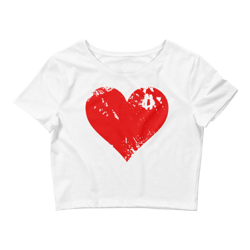 Two O's Big Heart Women’s Crop Tee