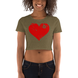 Two O's Big Heart Women’s Crop Tee